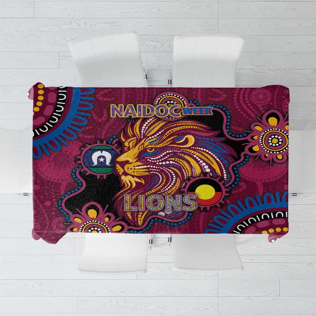 NAIDOC Week Brisbane Lions Tablecloth Australian Aboriginal Art