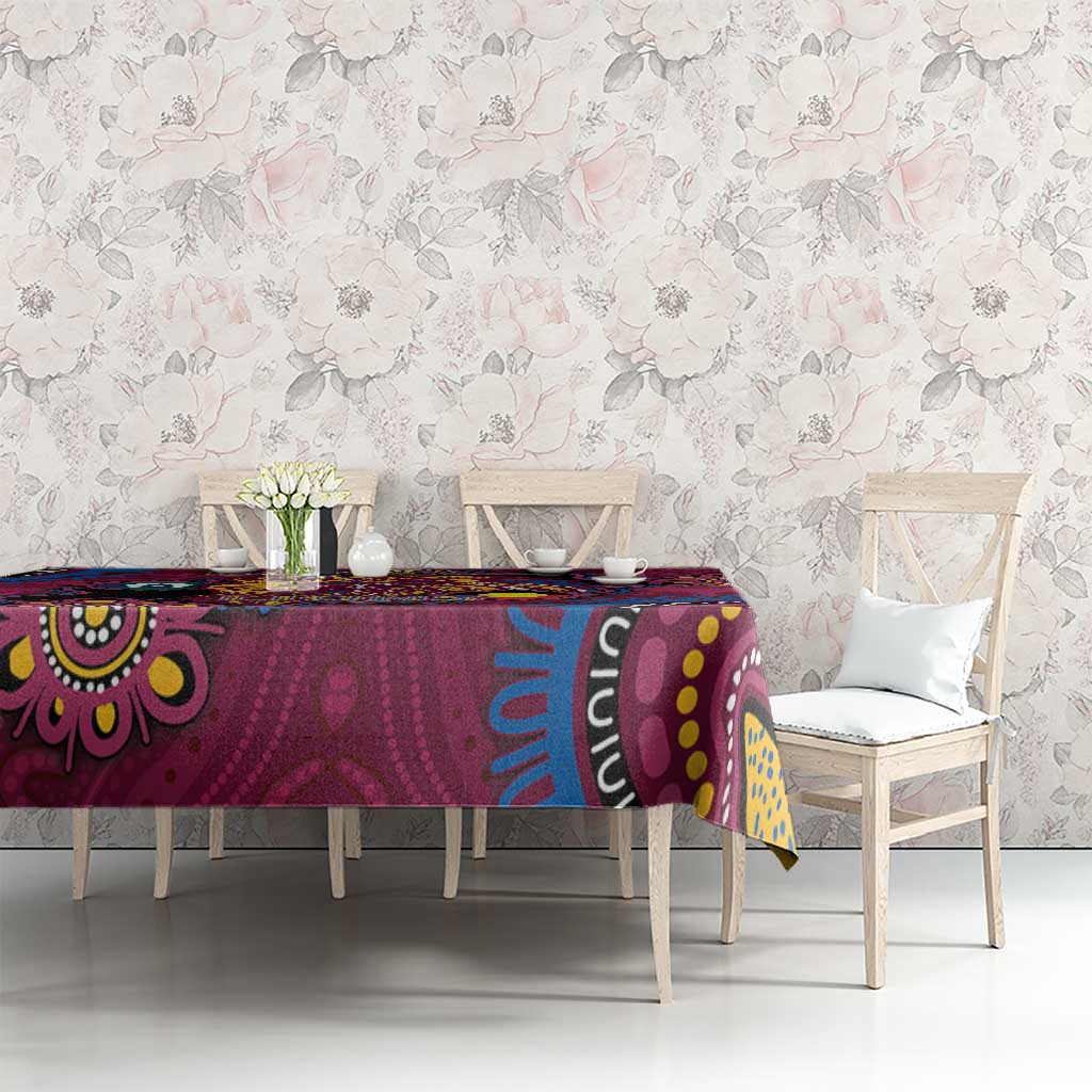 NAIDOC Week Brisbane Lions Tablecloth Australian Aboriginal Art