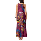 Custom NAIDOC Week Brisbane Lions Tank Maxi Dress Australian Aboriginal Art