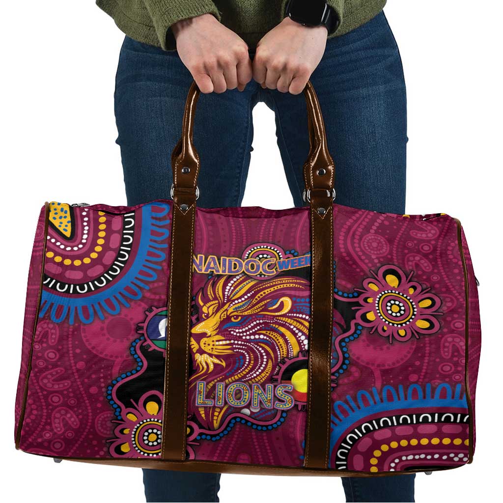 NAIDOC Week Brisbane Lions Travel Bag Australian Aboriginal Art