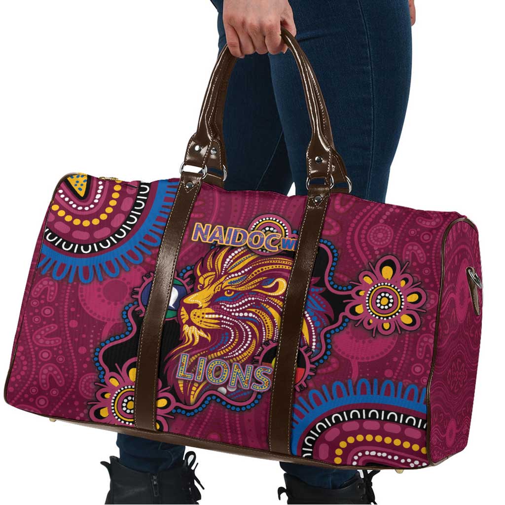 NAIDOC Week Brisbane Lions Travel Bag Australian Aboriginal Art
