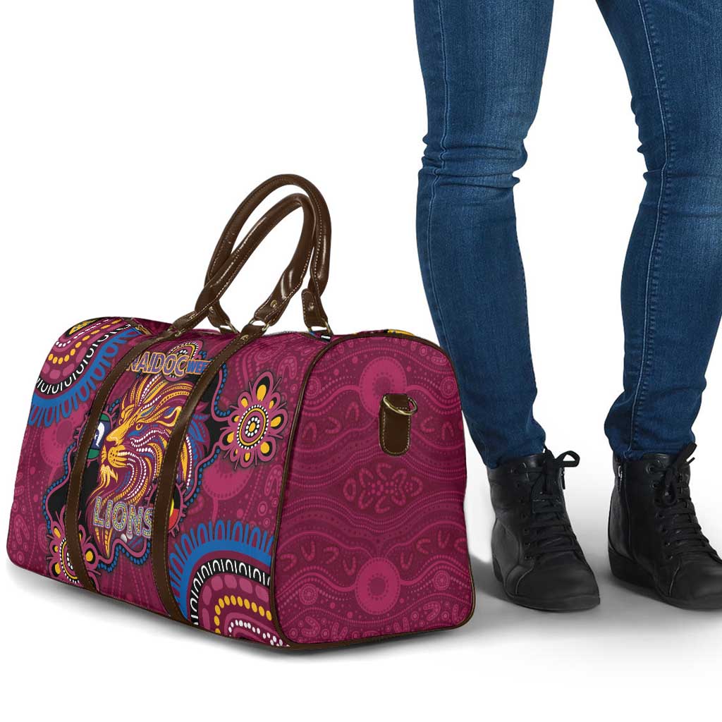 NAIDOC Week Brisbane Lions Travel Bag Australian Aboriginal Art