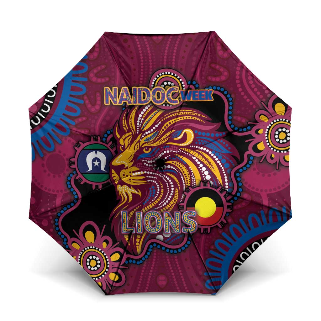 NAIDOC Week Brisbane Lions Umbrella Australian Aboriginal Art