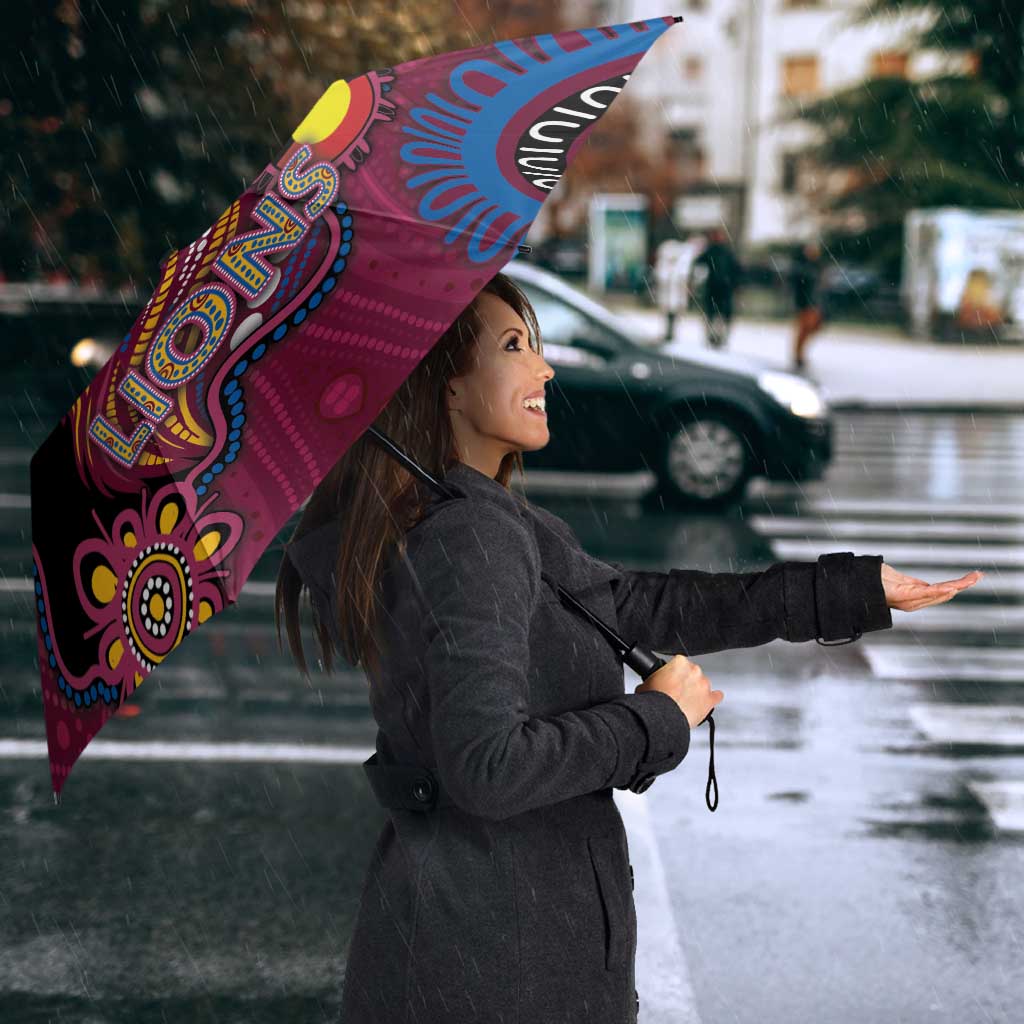 NAIDOC Week Brisbane Lions Umbrella Australian Aboriginal Art