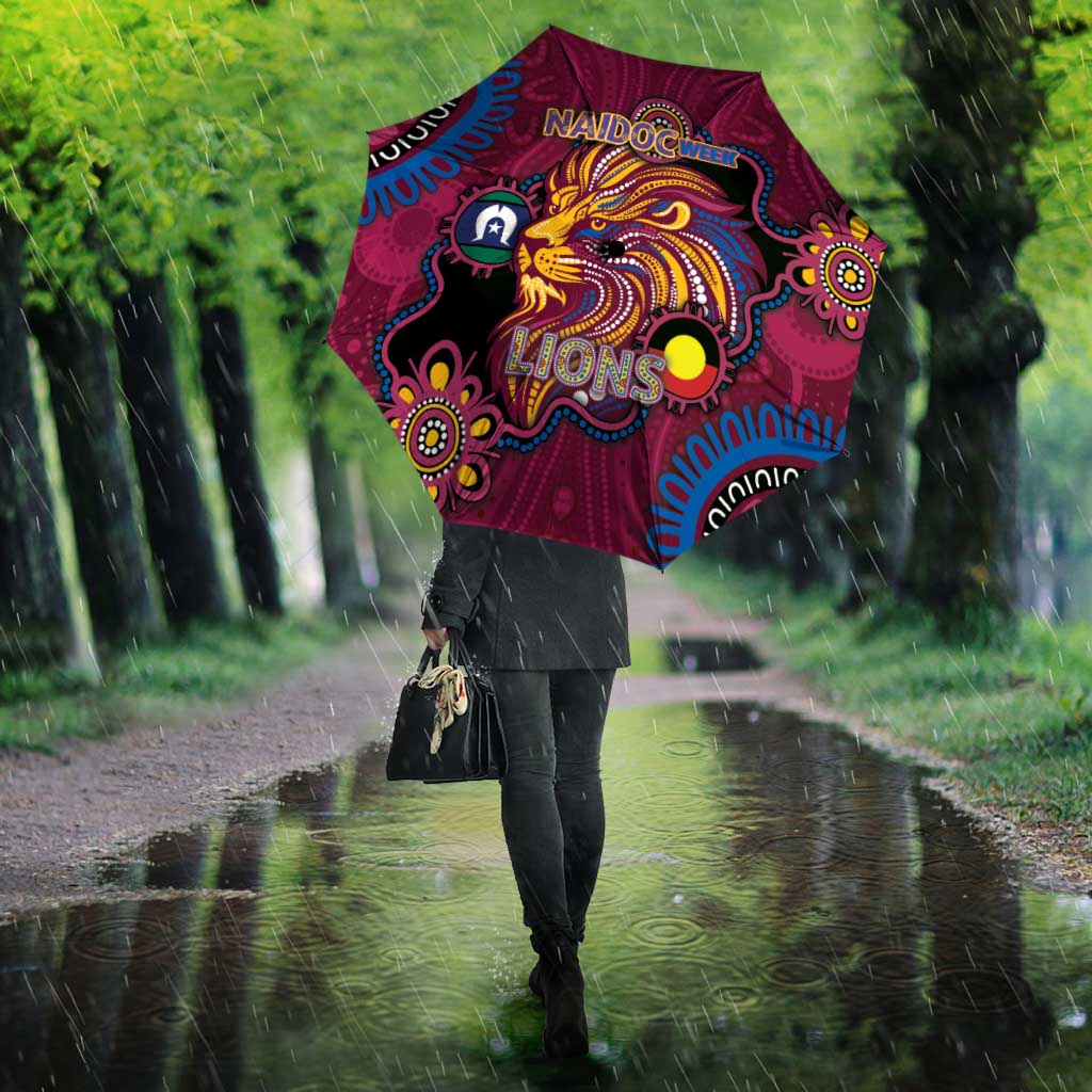 NAIDOC Week Brisbane Lions Umbrella Australian Aboriginal Art