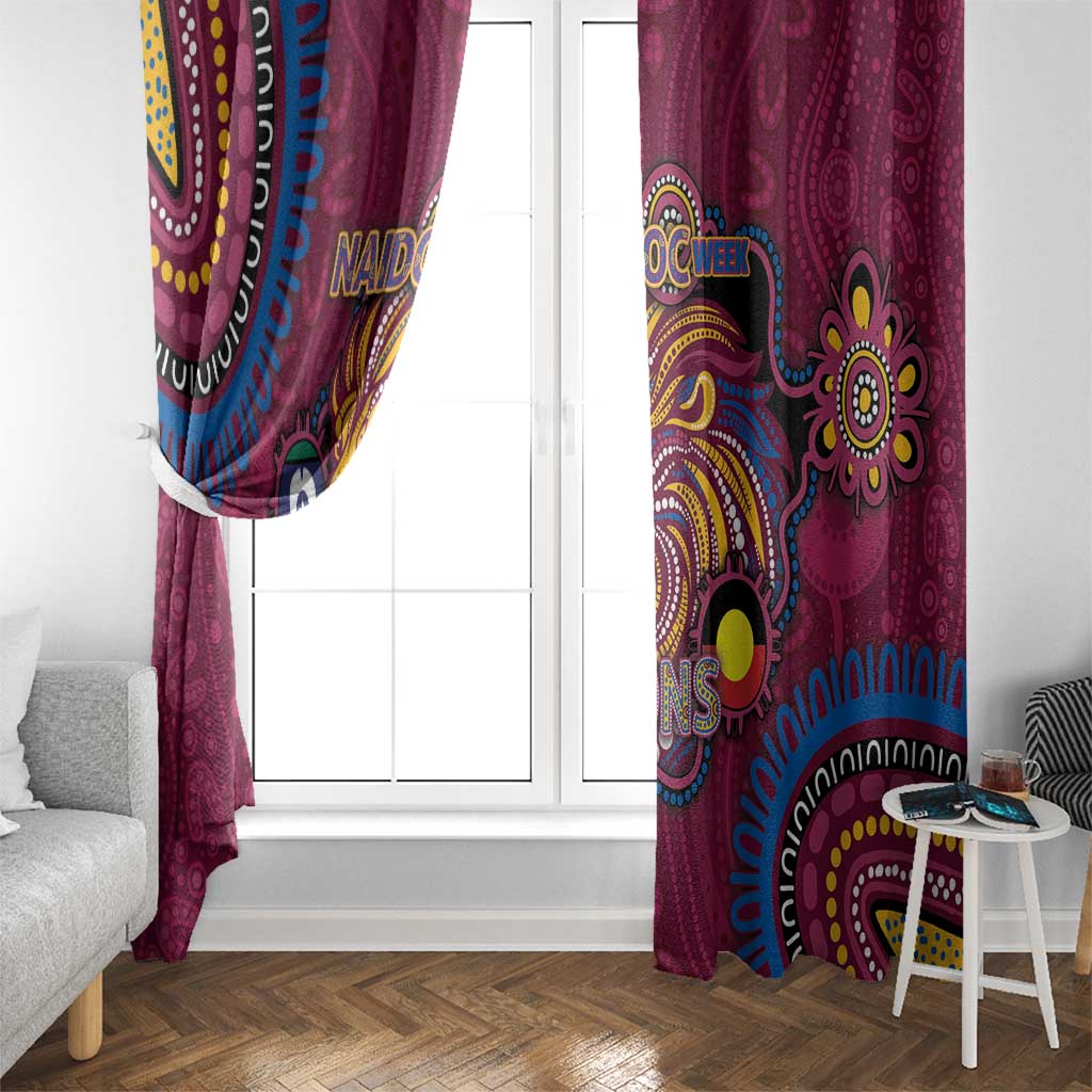 NAIDOC Week Brisbane Lions Window Curtain Australian Aboriginal Art