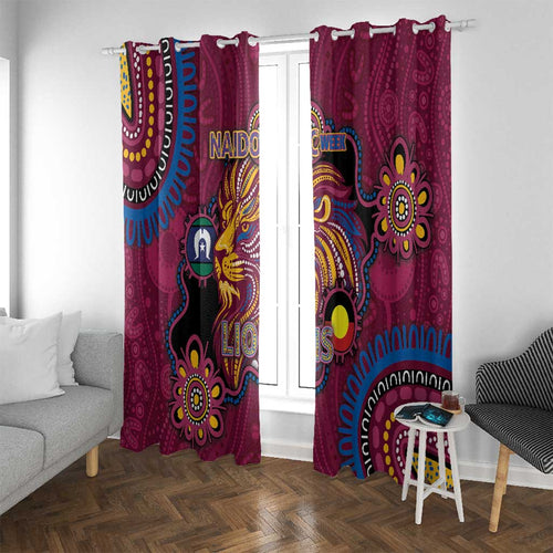 NAIDOC Week Brisbane Lions Window Curtain Australian Aboriginal Art