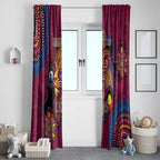 NAIDOC Week Brisbane Lions Window Curtain Australian Aboriginal Art