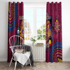 NAIDOC Week Brisbane Lions Window Curtain Australian Aboriginal Art