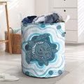 Prostate Cancer Awareness Month Laundry Basket Warrior Ribbon Turtle Dot Art Pattern