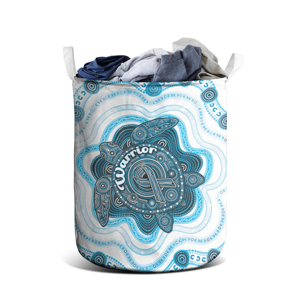 Prostate Cancer Awareness Month Laundry Basket Warrior Ribbon Turtle Dot Art Pattern