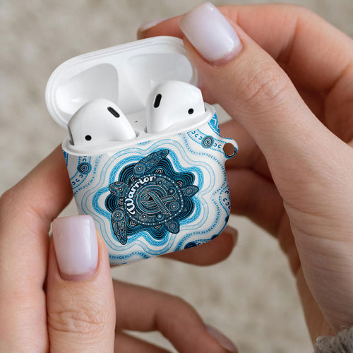 Prostate Cancer Awareness Month AirPods Case Warrior Ribbon Turtle Dot Art Pattern