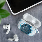 Prostate Cancer Awareness Month AirPods Case Warrior Ribbon Turtle Dot Art Pattern