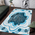 Prostate Cancer Awareness Month Area Rug Warrior Ribbon Turtle Dot Art Pattern