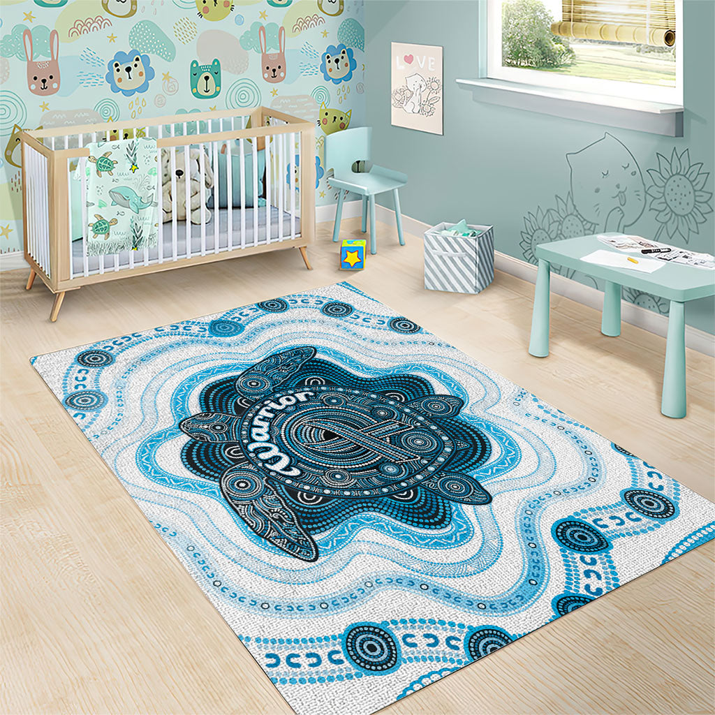 Prostate Cancer Awareness Month Area Rug Warrior Ribbon Turtle Dot Art Pattern