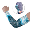 Personalised Prostate Cancer Awareness Month Arm Sleeves Warrior Ribbon Turtle Dot Art Pattern