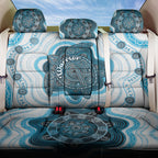 Prostate Cancer Awareness Month Back Car Seat Cover Warrior Ribbon Turtle Dot Art Pattern