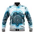 Personalised Prostate Cancer Awareness Month Baseball Jacket Warrior Ribbon Turtle Dot Art Pattern