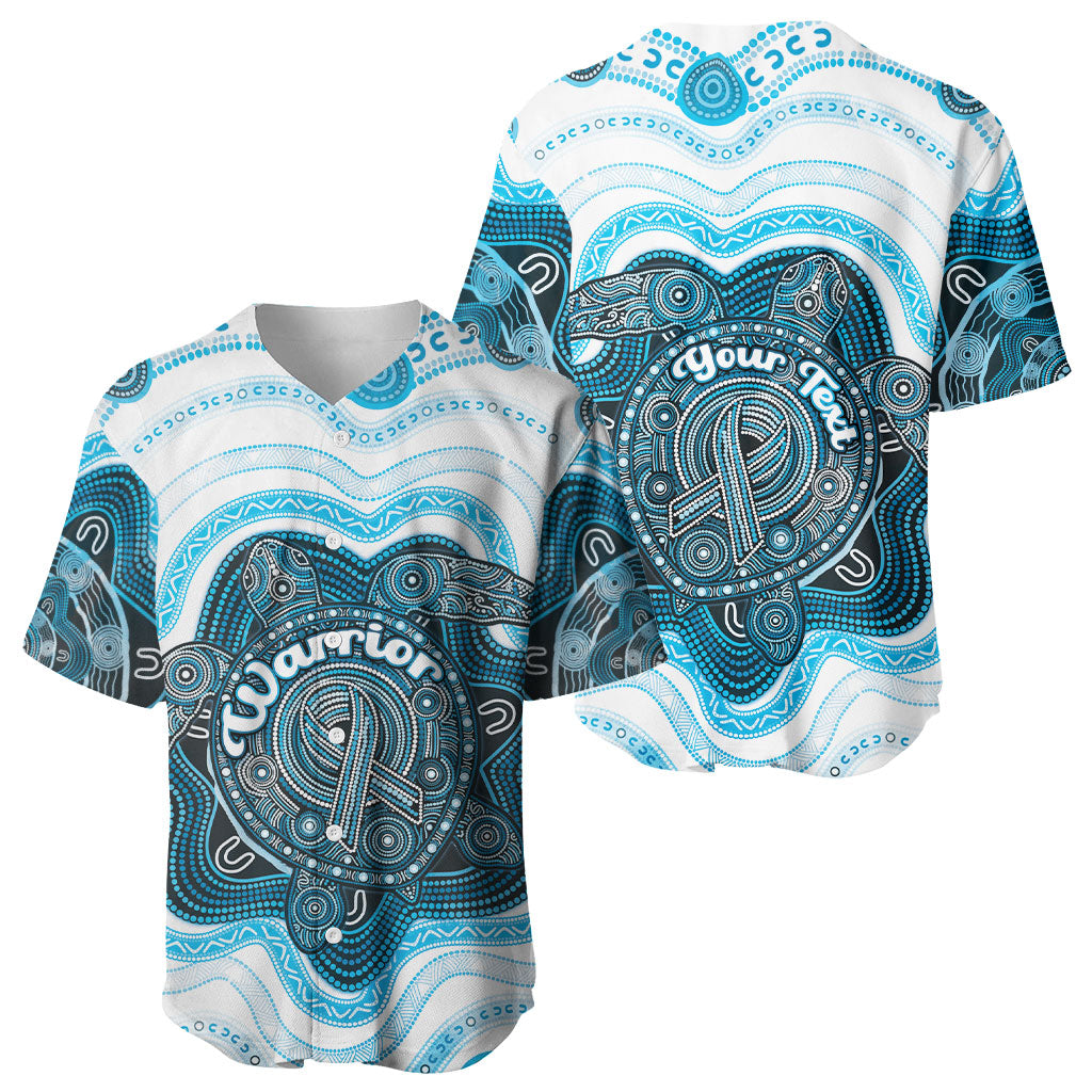 Personalised Prostate Cancer Awareness Month Baseball Jersey Warrior Ribbon Turtle Dot Art Pattern