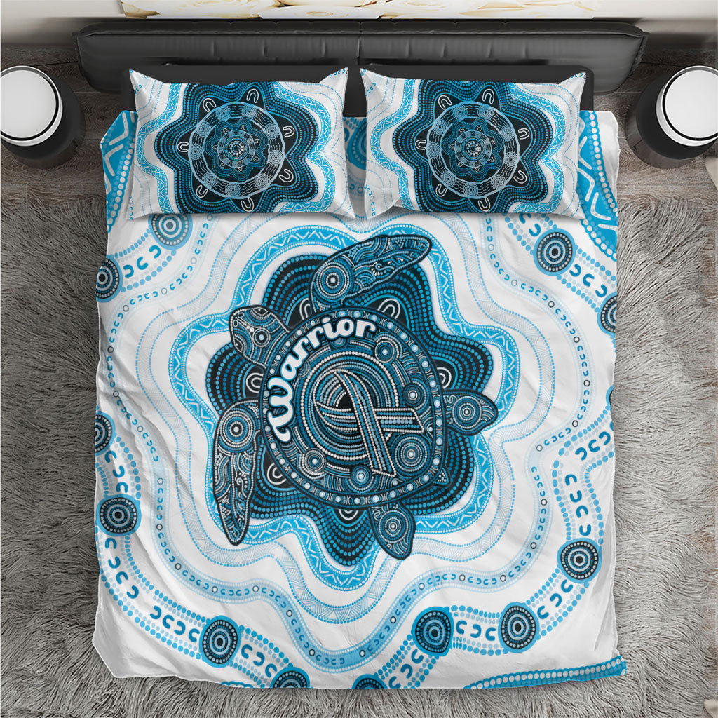 Prostate Cancer Awareness Month Bedding Set Warrior Ribbon Turtle Dot Art Pattern