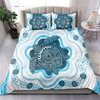 Prostate Cancer Awareness Month Bedding Set Warrior Ribbon Turtle Dot Art Pattern