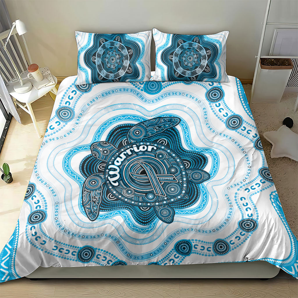 Prostate Cancer Awareness Month Bedding Set Warrior Ribbon Turtle Dot Art Pattern