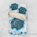 Prostate Cancer Awareness Month Bedding Set Warrior Ribbon Turtle Dot Art Pattern