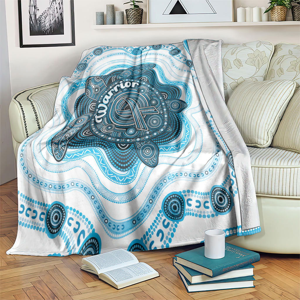 Prostate Cancer Awareness Month Blanket Warrior Ribbon Turtle Dot Art Pattern