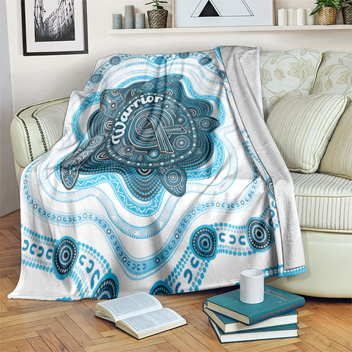 Prostate Cancer Awareness Month Blanket Warrior Ribbon Turtle Dot Art Pattern