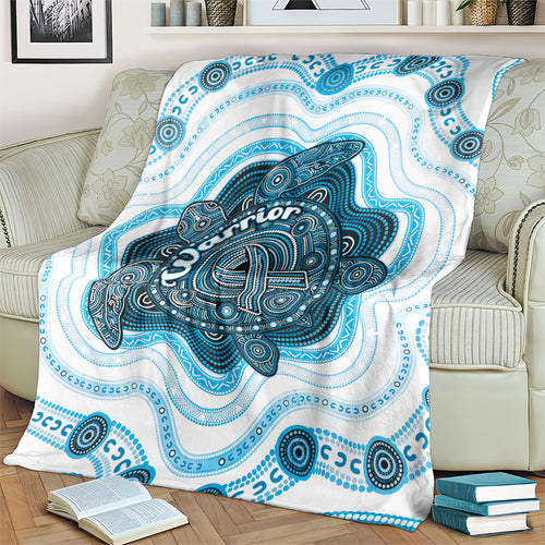 Prostate Cancer Awareness Month Blanket Warrior Ribbon Turtle Dot Art Pattern