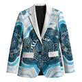 Personalised Prostate Cancer Awareness Month Blazer Warrior Ribbon Turtle Dot Art Pattern