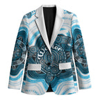 Personalised Prostate Cancer Awareness Month Blazer Warrior Ribbon Turtle Dot Art Pattern