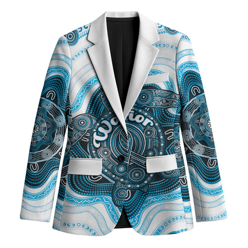 Personalised Prostate Cancer Awareness Month Blazer Warrior Ribbon Turtle Dot Art Pattern