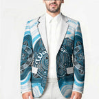 Personalised Prostate Cancer Awareness Month Blazer Warrior Ribbon Turtle Dot Art Pattern