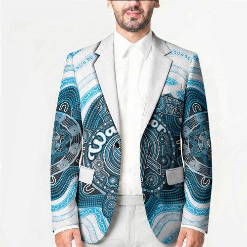 Personalised Prostate Cancer Awareness Month Blazer Warrior Ribbon Turtle Dot Art Pattern
