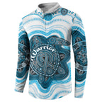 Personalised Prostate Cancer Awareness Month Button Sweatshirt Warrior Ribbon Turtle Dot Art Pattern
