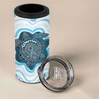 Personalised Prostate Cancer Awareness Month 4 in 1 Can Cooler Tumbler Warrior Ribbon Turtle Dot Art Pattern