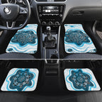 Personalised Prostate Cancer Awareness Month Car Mats Warrior Ribbon Turtle Dot Art Pattern