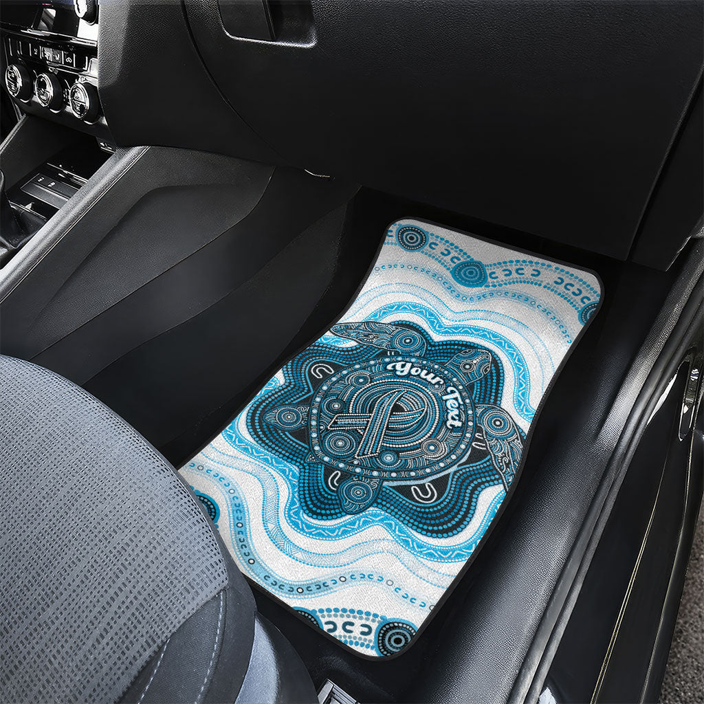 Personalised Prostate Cancer Awareness Month Car Mats Warrior Ribbon Turtle Dot Art Pattern
