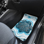 Personalised Prostate Cancer Awareness Month Car Mats Warrior Ribbon Turtle Dot Art Pattern