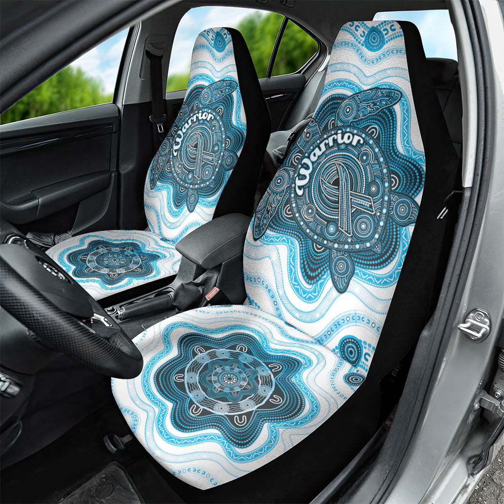 Prostate Cancer Awareness Month Car Seat Cover Warrior Ribbon Turtle Dot Art Pattern
