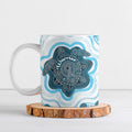 Personalised Prostate Cancer Awareness Month Ceramic Mug Warrior Ribbon Turtle Dot Art Pattern