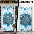 Personalised Prostate Cancer Awareness Month Door Cover Warrior Ribbon Turtle Dot Art Pattern