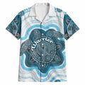Personalised Prostate Cancer Awareness Month Hawaiian Shirt Warrior Ribbon Turtle Dot Art Pattern