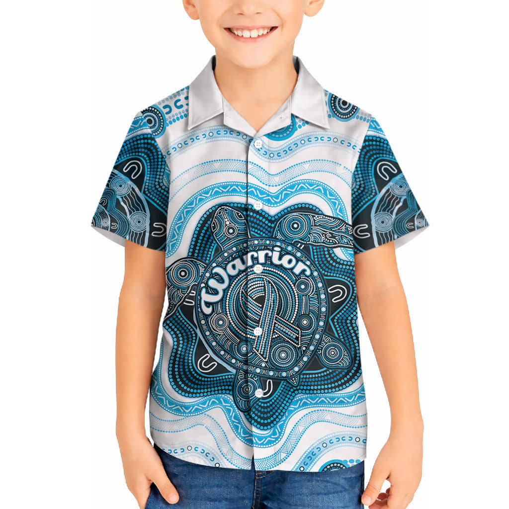 Personalised Prostate Cancer Awareness Month Hawaiian Shirt Warrior Ribbon Turtle Dot Art Pattern