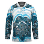 Personalised Prostate Cancer Awareness Month Hockey Jersey Warrior Ribbon Turtle Dot Art Pattern