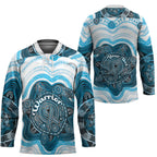 Personalised Prostate Cancer Awareness Month Hockey Jersey Warrior Ribbon Turtle Dot Art Pattern