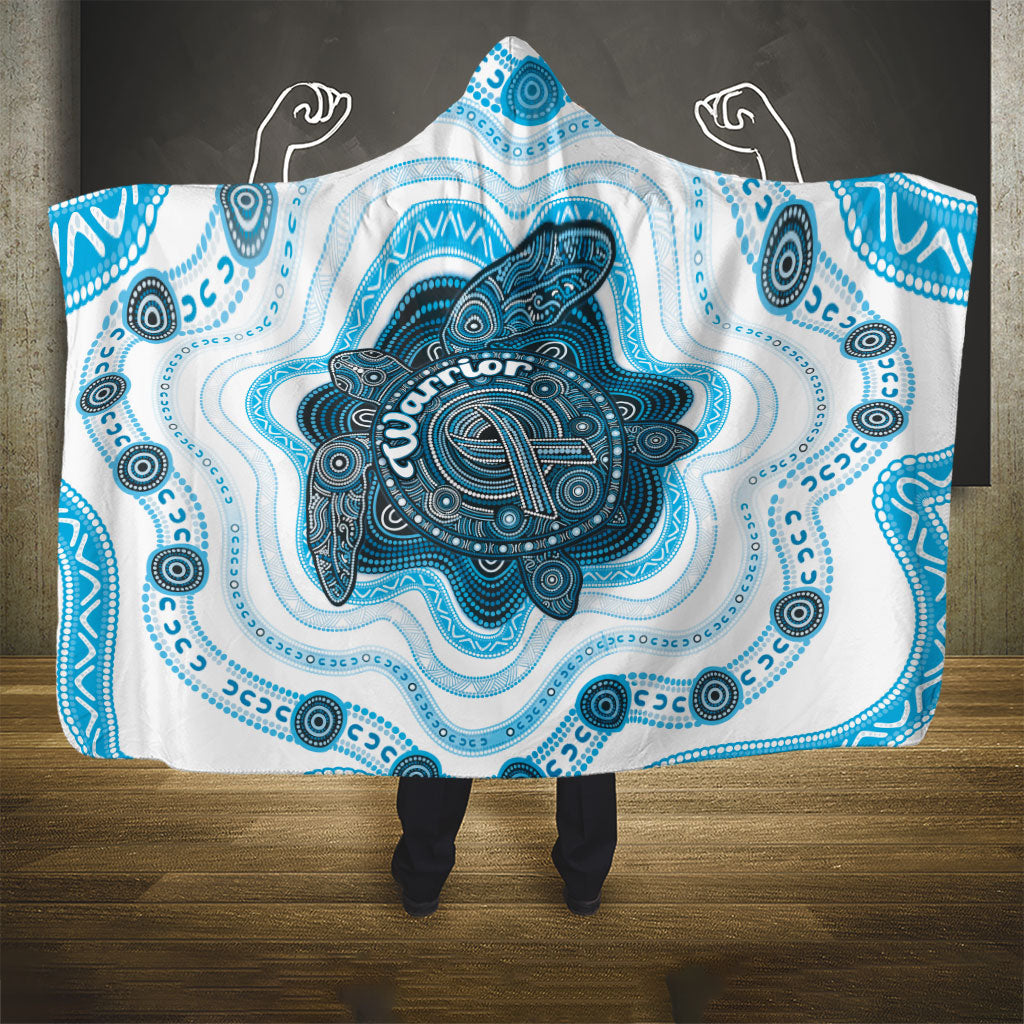 Prostate Cancer Awareness Month Hooded Blanket Warrior Ribbon Turtle Dot Art Pattern