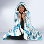 Prostate Cancer Awareness Month Hooded Blanket Warrior Ribbon Turtle Dot Art Pattern