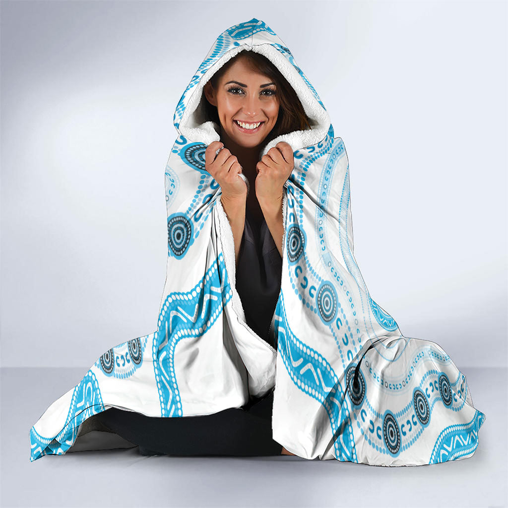Prostate Cancer Awareness Month Hooded Blanket Warrior Ribbon Turtle Dot Art Pattern